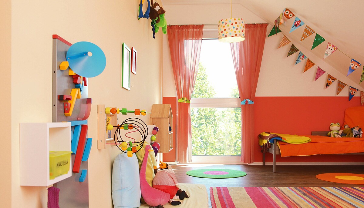 Kinderzimmer in einem Fertighaus erbaut von Hanse Haus