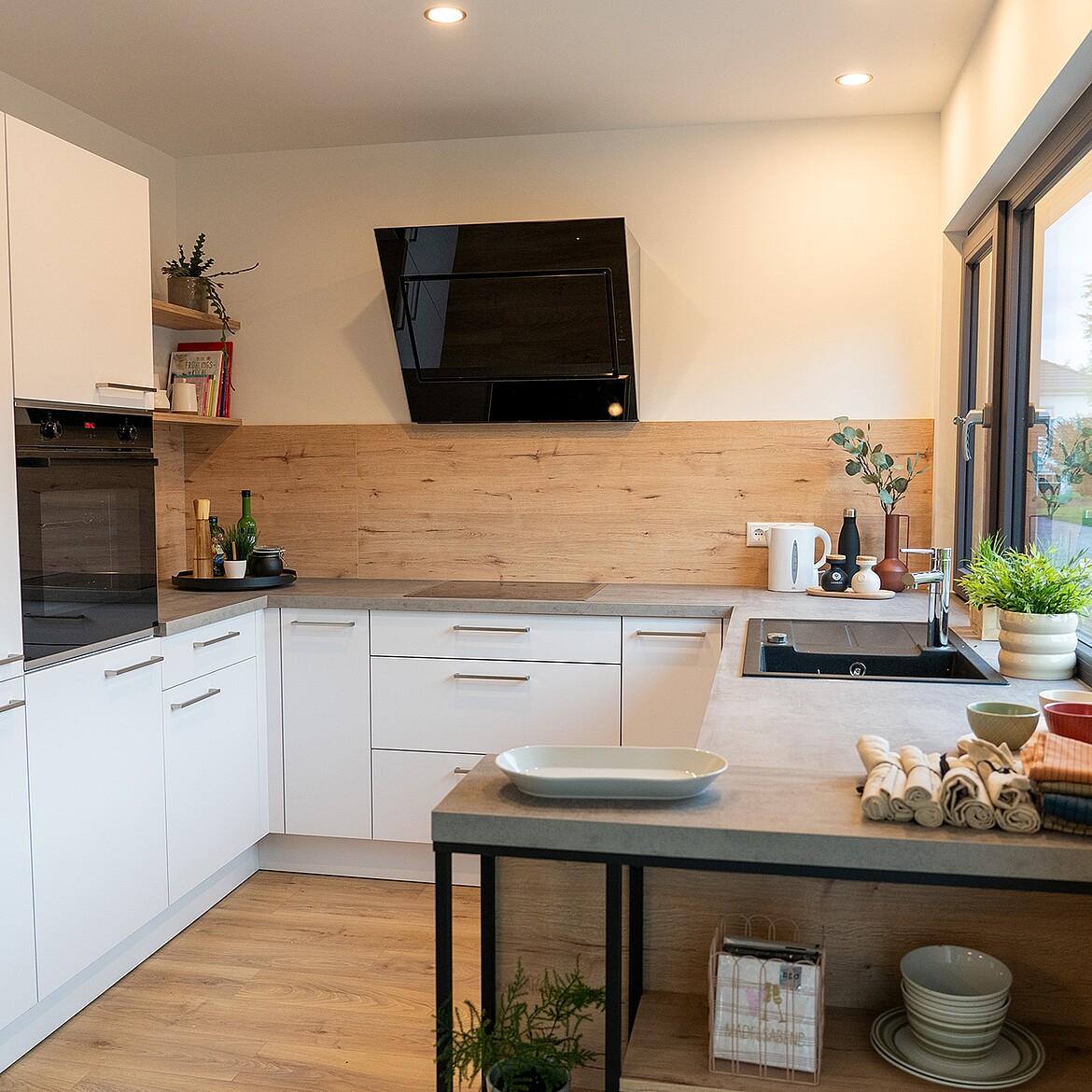 Musterhaus Doppelhaus 25-125: Kochen Fertighaus Doppelhaus 25-125: Kochen