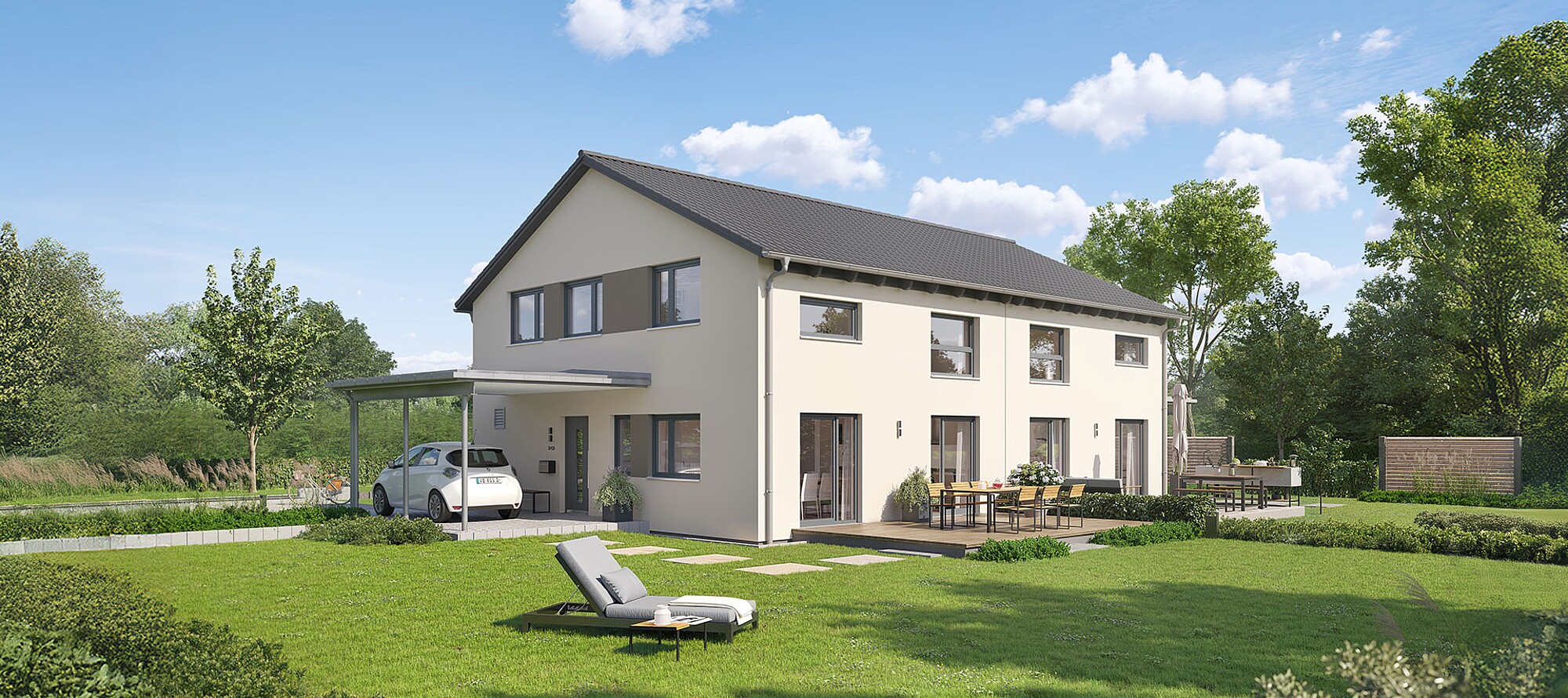 Fertighaus Doppelhaus 25-129