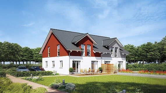 Doppelhaus 35-130 Fertighaus Doppelhaus 35-130