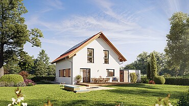 Code: BHRA4 QNG⁺-Line: Fertighaus Variant 38-130