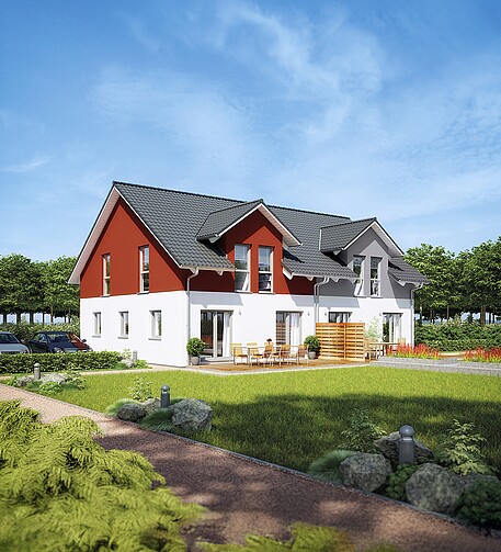 Fertighaus Doppelhaus 35-130