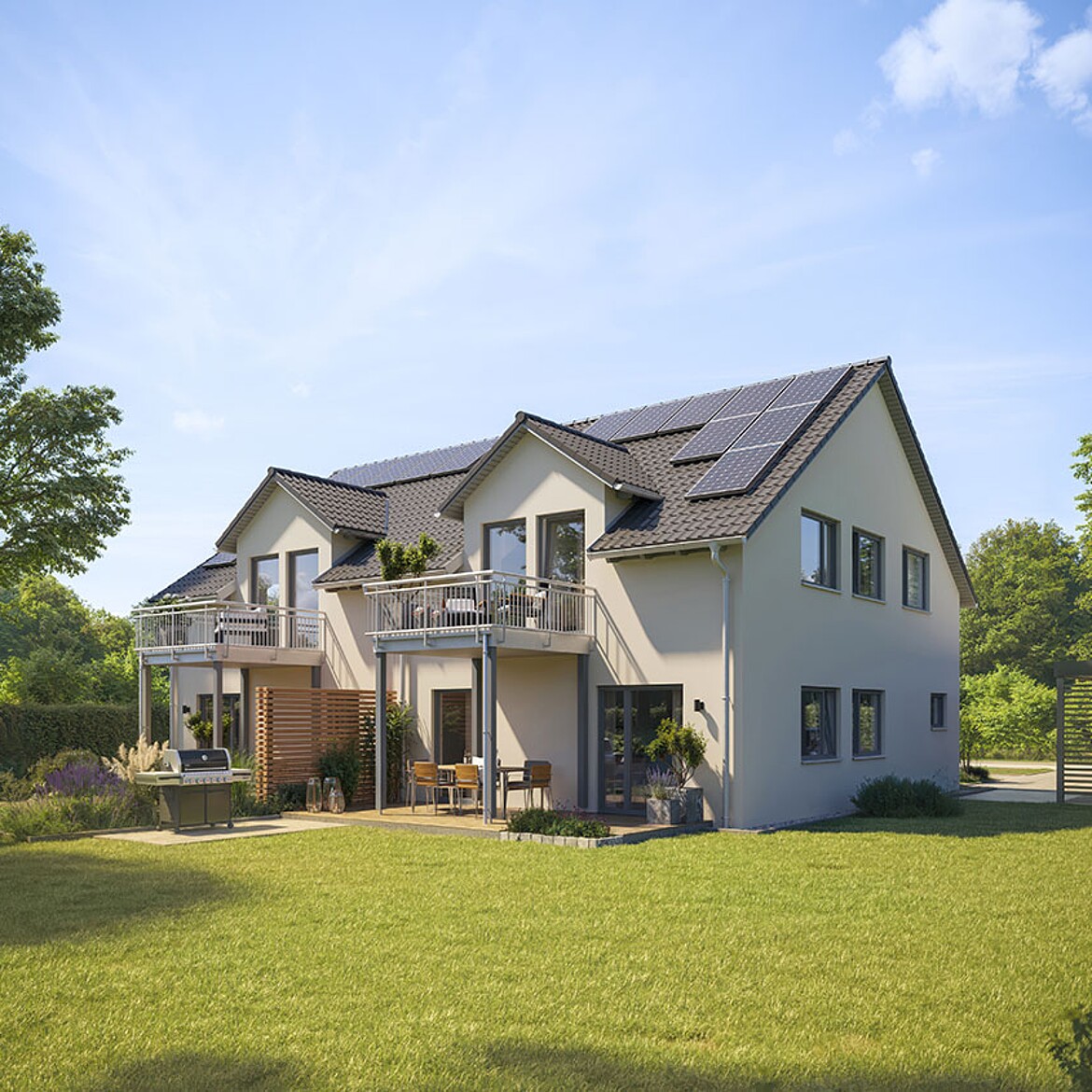 QNG⁺-Line: Doppelhaus 35-125 - Hanse Haus