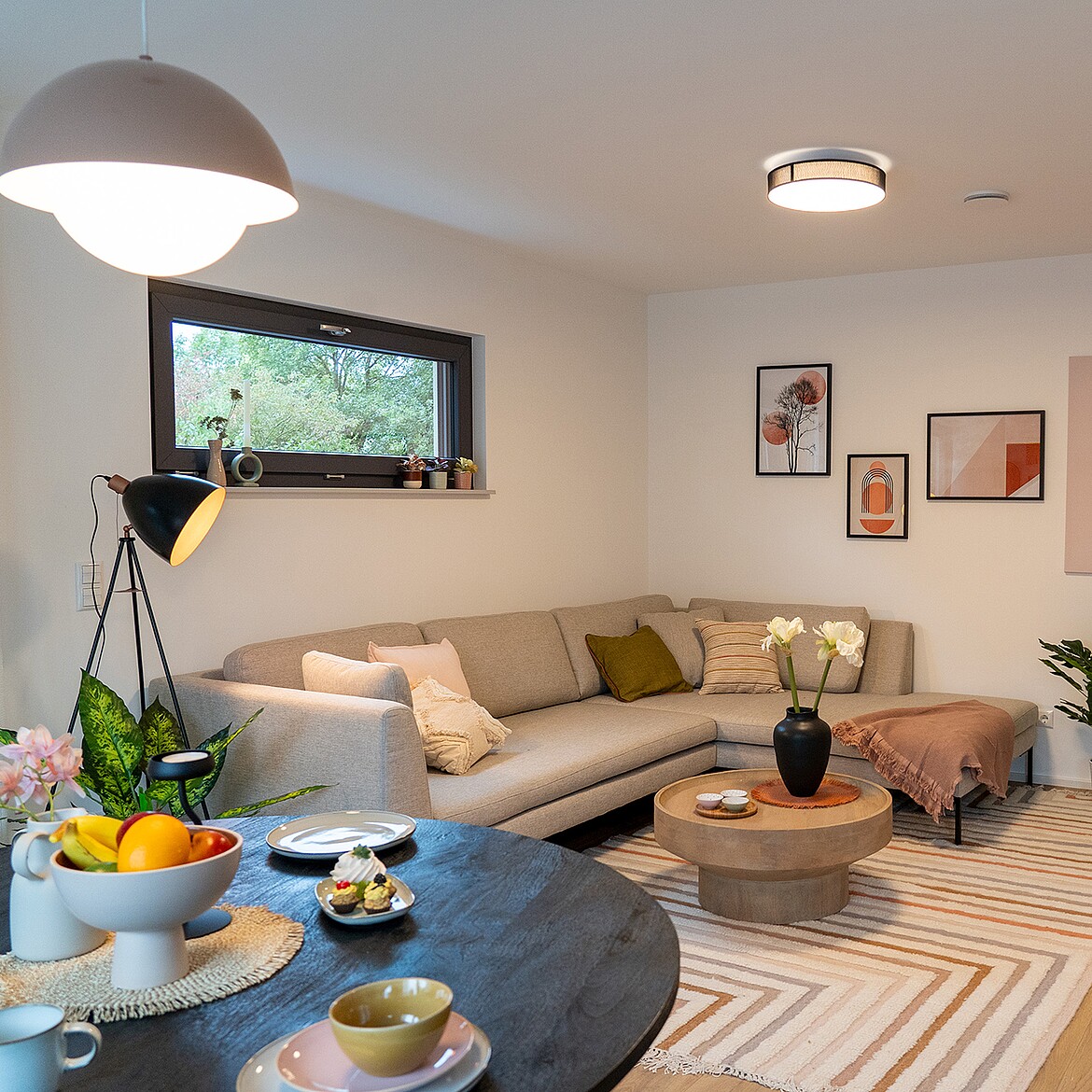 Musterhaus Doppelhaus 25-125: Wohnen Fertighaus Doppelhaus 25-125: Wohnen