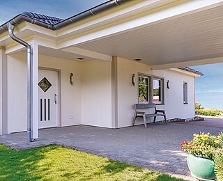 Fertighaus Bungalow 139: Carport