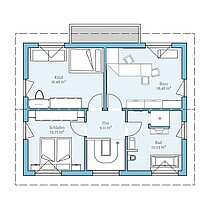 Fertighaus Variant 25-166 Burgoberbach: Grundriss DG