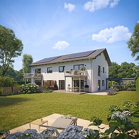 QNG⁺-Line: Doppelhaus 159 QNG⁺-Line: Doppelhaus 159 - Hanse Haus