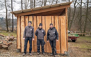 Azubi-Projekt: Wetterunterstand Wild-Park Klaushof Azubi Projekt Klaushof