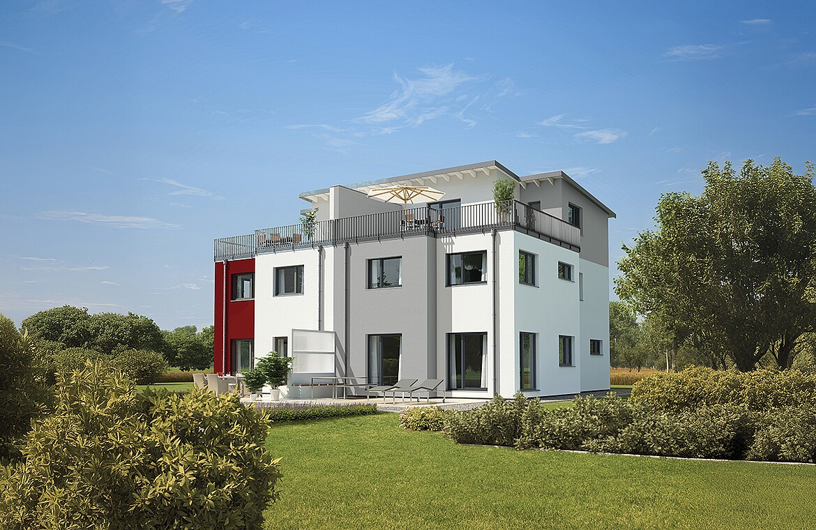 Fertighaus Doppelhaus 144 - Hanse Haus Fertighaus Doppelhaus 144
