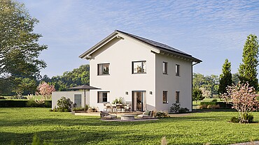 Code: 5SEHX QNG⁺-Line: Fertighaus Villa 124 mit Satteldach