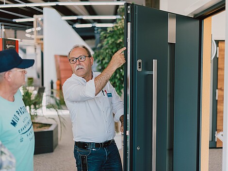 Bemusterung Fertighaus-Bemusterung: Tür