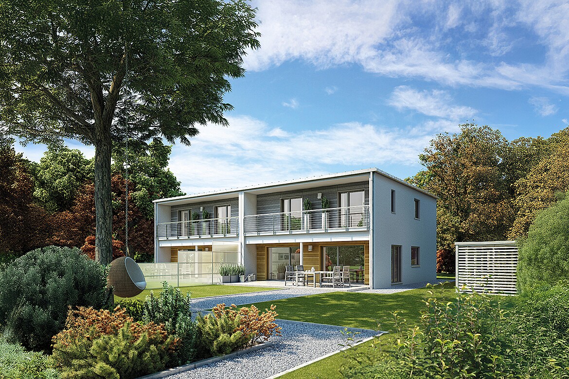 Doppelhaus 135 Fertighaus Doppelhaus 135