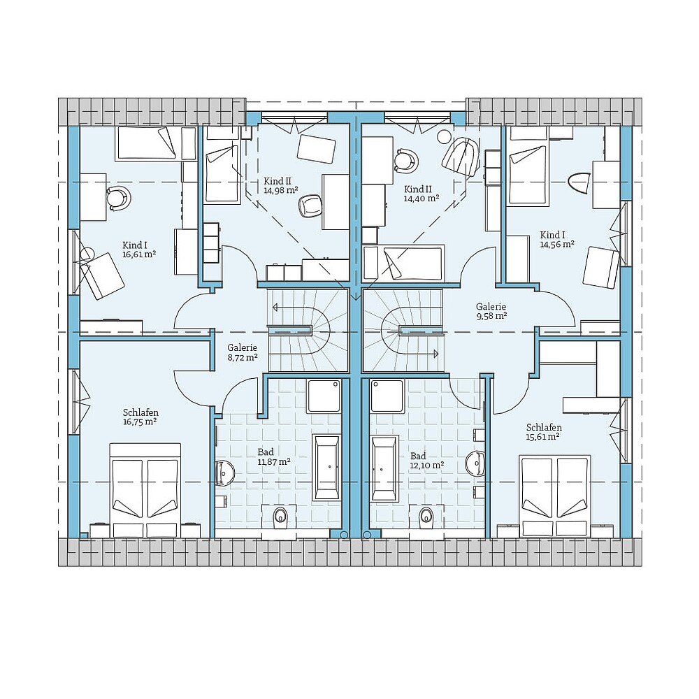 DUO 269: Grundriss DG - Hanse Haus