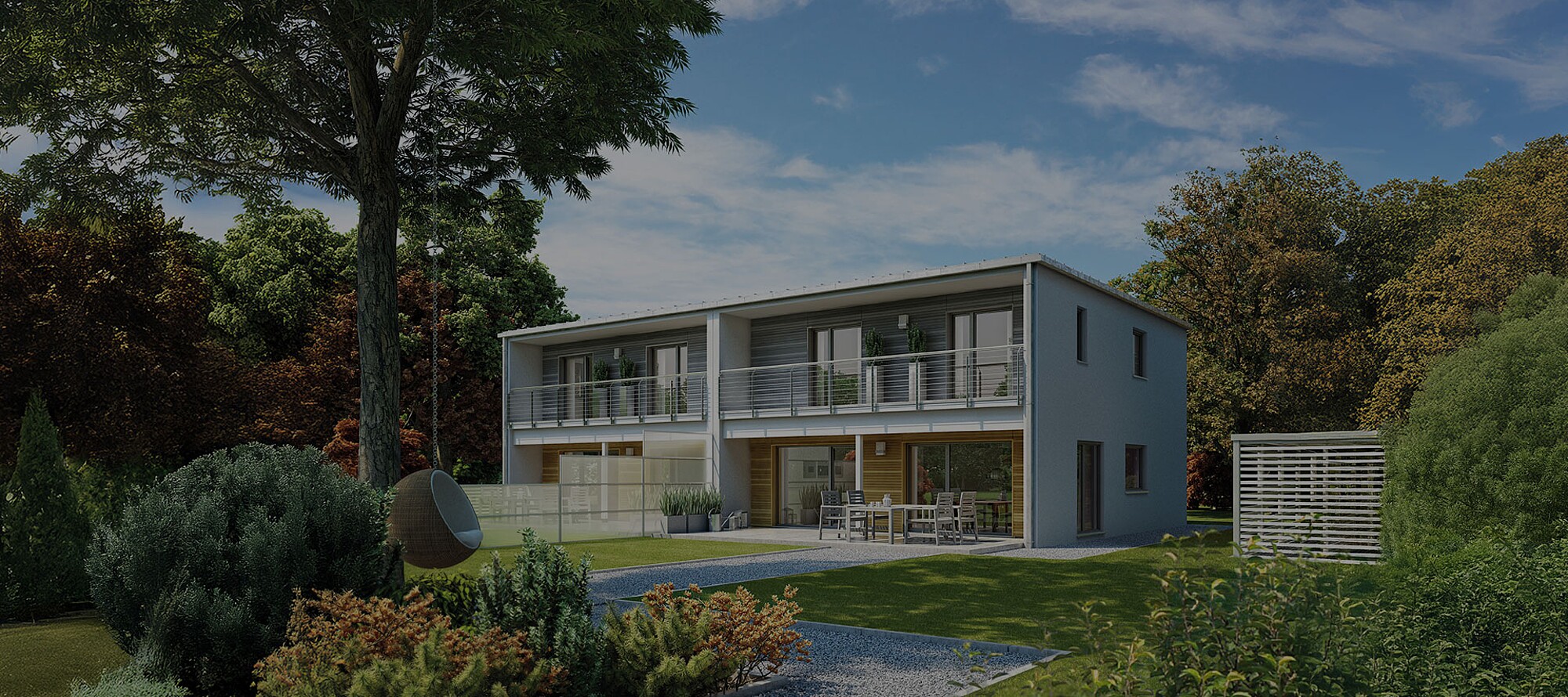 Fertighaus Doppelhaus 135