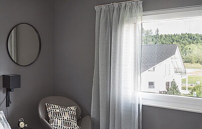 Schlafzimmer in einem Fertighaus von Hanse Haus