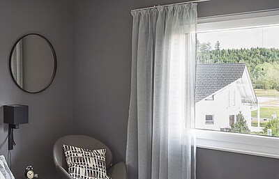 Schlafzimmer in einem Fertighaus von Hanse Haus