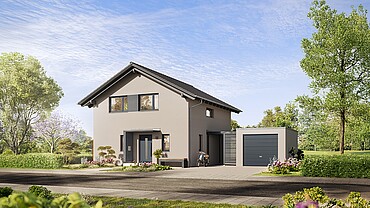 Code: JE8MH QNG⁺-Line: Fertighaus Variant 28-123