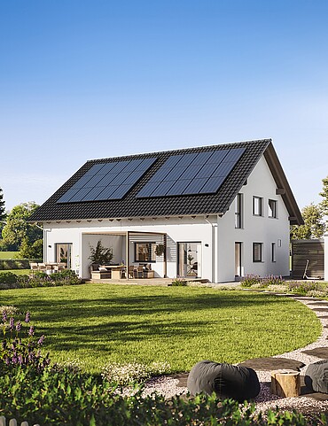 QNG⁺-Line: Fertighaus Doppelhaus 38-124