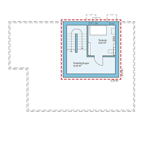 Fertighaus Villa 178: Grundrissoption KG