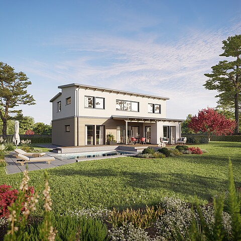 Hanse Haus Fertighäuser Außenansicht Fertighaus Vita 180 von Hanse Haus