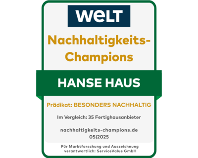 Nachhaltigkeits-Champion Fertighausanbieter: Nachhaltigkeits-Champions