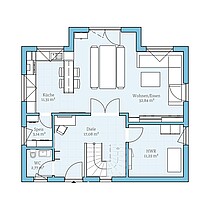 Fertighaus Variant 25-166 Burgoberbach: Grundriss DG