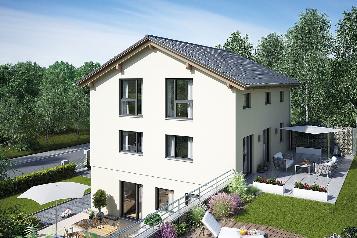 VARIANT - Einfamilienhaus mit Satteldach als Fertighaus von Hanse Haus
