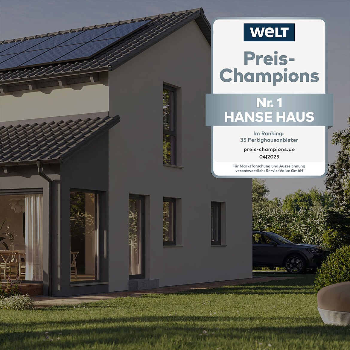 Preis-Champion Fertighausanbieter: Preis-Champion