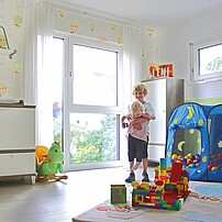 Kinderzimmer in einem Fertighaus von Hanse Haus
