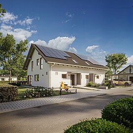 QNG⁺-Line: Doppelhaus 35-142 - Hanse Haus