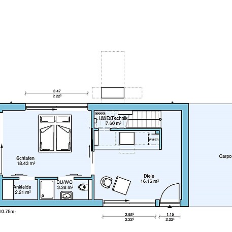 Architektenhaus Archidomus: Grundriss EG
