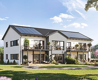 Fertighaus Mehrfamilienhaus 4 Wohneinheiten