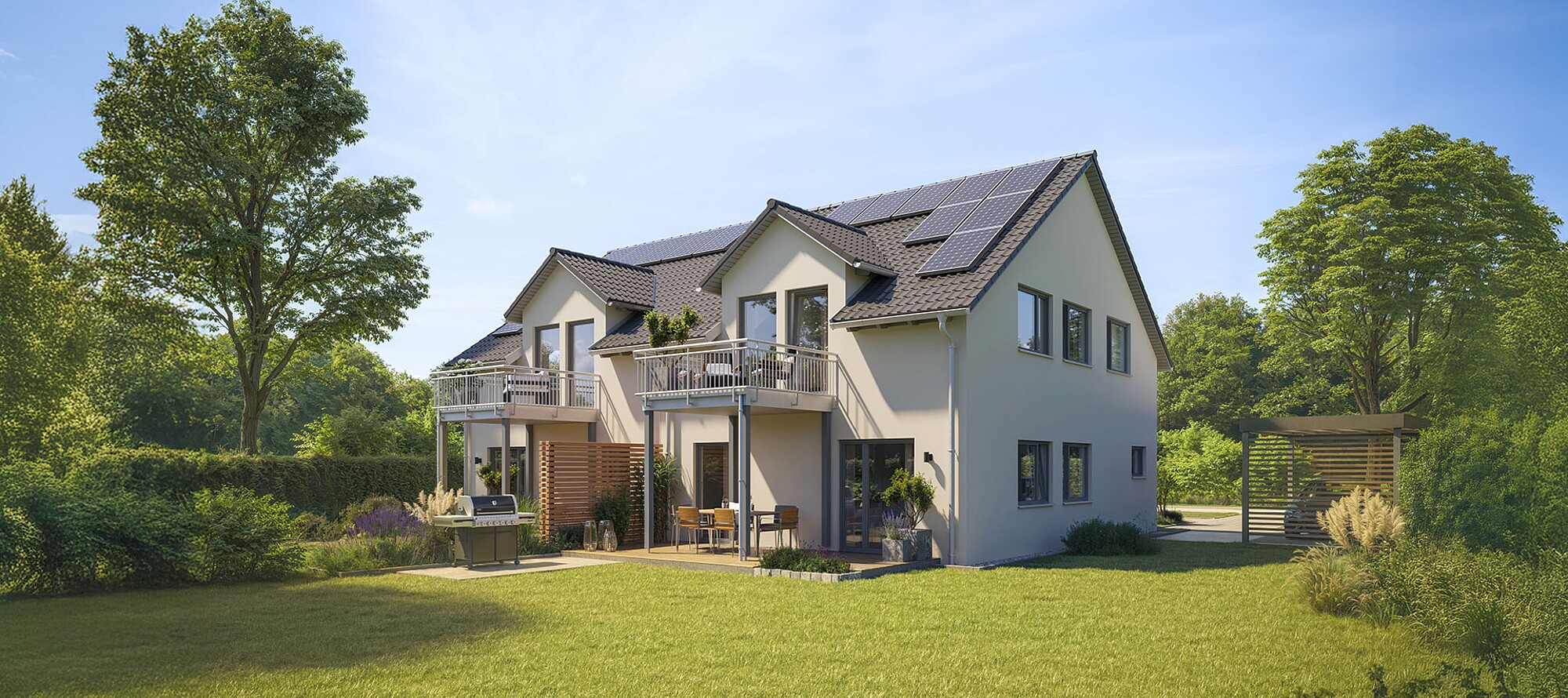 QNG⁺-Line: Doppelhaus 35-125 - Hanse Haus