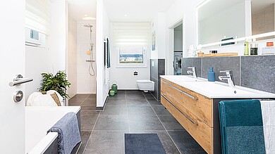 Fertighaus Villa 174: Bad