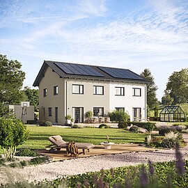 QNG⁺-Line: Doppelhaus 125 - Hanse Haus