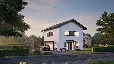 Code: YG27B QNG⁺-Line: Fertighaus Villa 133