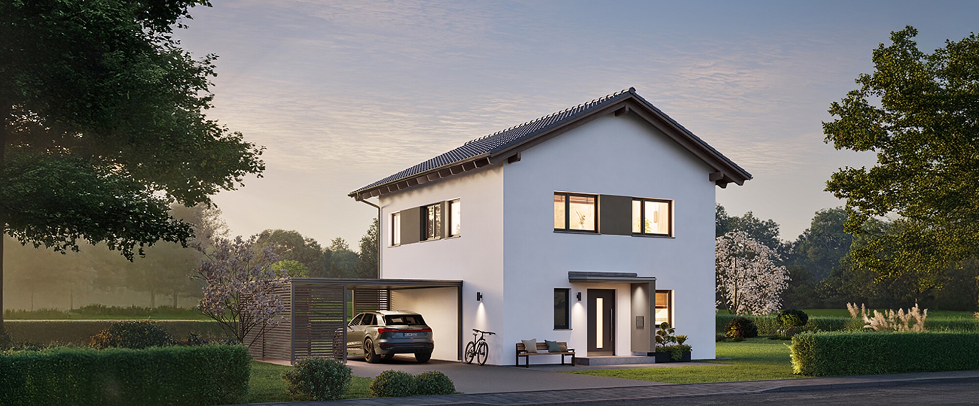 QNG⁺-Line: Fertighaus Villa 133 - Hanse Haus QNG⁺-Line: Fertighaus Villa 133